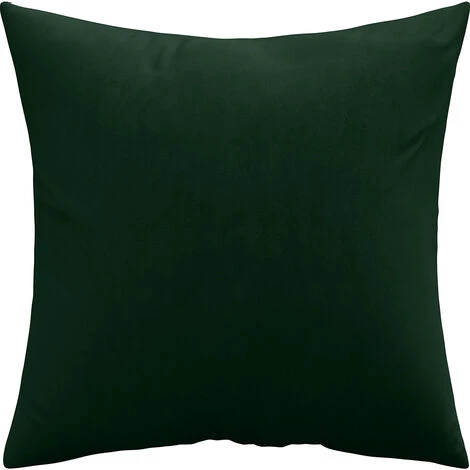 PRIVATEFLOOR Coussin Carré En Velours (45x45 CM) Coussin + Rembourrage - Mesmal Vert Foncé - Velours - Vert Foncé 1 PRIVATEFLOOR Coussin Carré En Velours (45x45 CM) Coussin + Rembourrage - Mesmal Vert Foncé - Velours - Vert Foncé