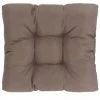 HAPPYSHOPPING Coussin De Siege De Jardin Taupe 50x50x10 Cm Tissu
