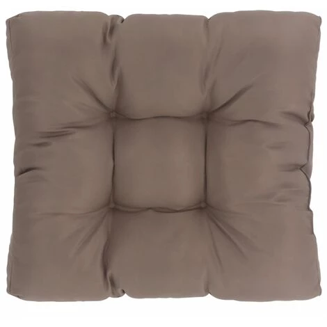 HAPPYSHOPPING Coussin De Siege De Jardin Taupe 50x50x10 Cm Tissu 1 HAPPYSHOPPING Coussin De Siege De Jardin Taupe 50x50x10 Cm Tissu