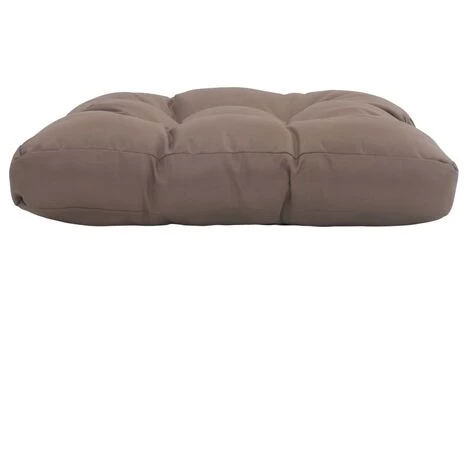 HAPPYSHOPPING Coussin De Siege De Jardin Taupe 50x50x10 Cm Tissu 2 HAPPYSHOPPING Coussin De Siege De Jardin Taupe 50x50x10 Cm Tissu – Image 2