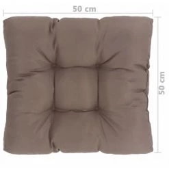 HAPPYSHOPPING Coussin De Siege De Jardin Taupe 50x50x10 Cm Tissu 9 HAPPYSHOPPING Coussin De Siege De Jardin Taupe 50x50x10 Cm Tissu -France Coussin et housse de coussin Soldes Boutique 41860452 5