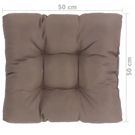 HAPPYSHOPPING Coussin De Siege De Jardin Taupe 50x50x10 Cm Tissu 5 HAPPYSHOPPING Coussin De Siege De Jardin Taupe 50x50x10 Cm Tissu – Image 5