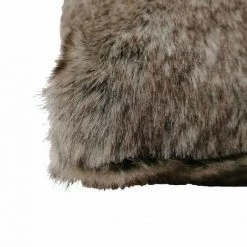 MEUBLETMOI Lot 2 Coussins Fausse Fourrure - VICTOR - Marron -France Coussin et housse de coussin Soldes Boutique 42004559 3