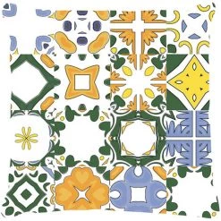 Doge Milano Coussin Avec Impression Numérique, 100% Made In Italy, Coussin De Canapé Décoratif, Amovible Et Lavable, Maiolica - Modèle Jimmy, 40x40x5 Cm