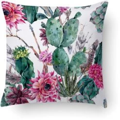 Doge Milano Coussin Avec Impression Numérique, 100% Made In Italy, Coussin De Canapé Décoratif, Amovible Et Lavable, Modèle Luciana, 40x40x5 Cm