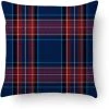 Doge Milano Coussin Avec Impression Numérique, 100% Made In Italy, Coussin De Canapé Décoratif, Amovible Et Lavable, Modèle Tartan - Lilas, Cm 40x40x5