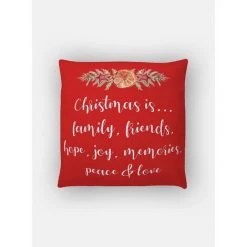 Doge Milano Coussin Avec Impression Numérique, 100% Made In Italy, Coussin De Canapé Décoratif, Amovible Et Lavable, Noël - Modèle Leonilda, 40x40x5 Cm