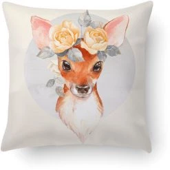 Doge Milano Coussin Avec Impression Numérique, 100% Made In Italy, Coussin De Canapé Décoratif, Amovible Et Lavable, Modèle Kristal, 40x40x5 Cm