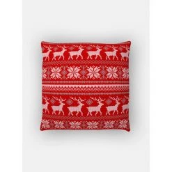 Doge Milano Coussin Avec Impression Numérique, 100% Made In Italy, Coussin De Canapé Décoratif, Amovible Et Lavable, Modèle De Noël - Lantana, Cm 40x40x5