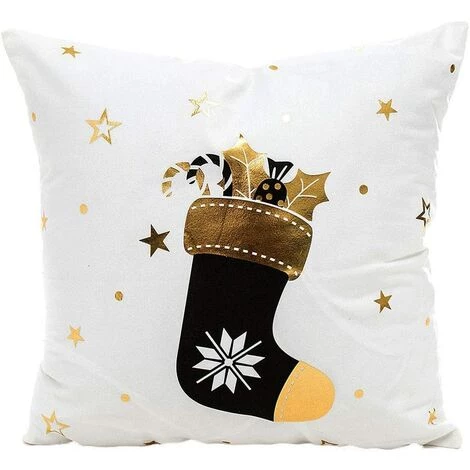 ILOVEMILAN Housses De Coussin De Noël 18 X 18 Pouces Ensemble De 4 - Housse De Coussin De La Série De Noël Housses De Coussin Décoratif B 4 ILOVEMILAN Housses De Coussin De Noël 18 X 18 Pouces Ensemble De 4 - Housse De Coussin De La Série De Noël Housses De Coussin Décoratif B – Image 4