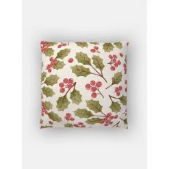 Doge Milano Coussin Avec Impression Numérique, 100% Made In Italy, Coussin De Canapé Décoratif, Amovible Et Lavable, Modèle De Noël - Leondina, Cm 40x40x5