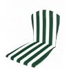Coussin De Chaise Monoblock Low Back 35X82X3Cm Textile Blanc/Vert Teplas 8426334018085