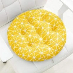 GUAZHUNIFR Coussin De Chaise Imprimé Doux Classe Bureau Galette De Chaise 30*30cm Rond-Triangle Multicolore(jaune) 8 GUAZHUNIFR Coussin De Chaise Imprimé Doux Classe Bureau Galette De Chaise 30*30cm Rond-Triangle Multicolore(jaune) -France Coussin et housse de coussin Soldes Boutique 42191758 4