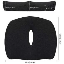 BRIDAY Coussin De Coccyx Portable En Mousse à Mémoire De Forme, Coussins De Coccyx Ergonomiques Et Orthopédiques -France Coussin et housse de coussin Soldes Boutique 42236486 5