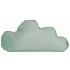 RIDEAUDISCOUNT Coussin 56 X 56 Cm Non Déhoussable Velours Silhouette Nuage Bleu Vert - Vert
