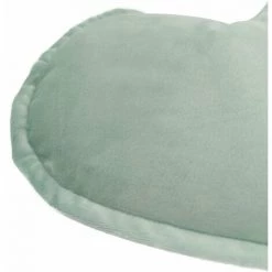 RIDEAUDISCOUNT Coussin 56 X 56 Cm Non Déhoussable Velours Silhouette Nuage Bleu Vert - Vert -France Coussin et housse de coussin Soldes Boutique 42239551 3