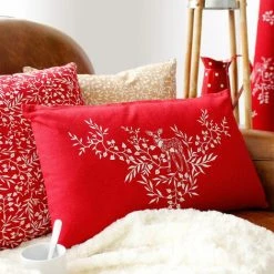 ENJOY HOME Coussin Déhoussable 30 X 50 Cm SÖLDEN 100% Coton - ROUGE -France Coussin et housse de coussin Soldes Boutique 42418157 5