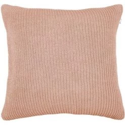 PT' Coussin En Coton Velours Côtelé Lines Rose Poudré - Rose Poudré