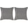 ASUPERMALL Jeu De Coussin 2 Pcs Velours 45 X 45 Cm Gris