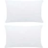 ASUPERMALL Garnitures De Coussin 2 Pcs 60x40 Cm Blanc