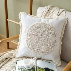 BEARSU Housse De Coussin à Franges Tressées Avec Franges Et Franges Pour Canapé Ou Canapé Motif Bohème 45x45cm 7 BEARSU Housse De Coussin à Franges Tressées Avec Franges Et Franges Pour Canapé Ou Canapé Motif Bohème 45x45cm -France Coussin et housse de coussin Soldes Boutique 42802331 3