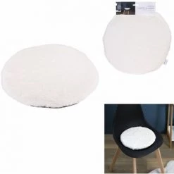 TOILINUX Lot De 6 Galettes De Chaises Rondes En Fausse Fourrure - Diamètre 34 Cm - Ecru - Diamètre 34, Epaisseur 2 Cm - Beige 6 TOILINUX Lot De 6 Galettes De Chaises Rondes En Fausse Fourrure - Diamètre 34 Cm - Ecru - Diamètre 34, Epaisseur 2 Cm - Beige -France Coussin et housse de coussin Soldes Boutique 42884926 3