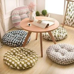 DéCORATIONS D'INTéRIEUR Coussin De Chaise, Rond, Coussin Assise, Motif Fleur, Imprimé Animal, Coussin Assise Pour Extérieur, Jardin, Balcon, 40 Cm, Coton Et Lin, Hérisson -France Coussin et housse de coussin Soldes Boutique 43105790 5