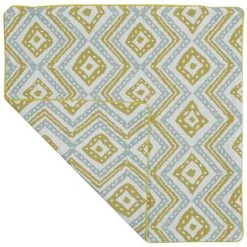 HOMEMAISON Housse De Coussin Esprit Azulejos Vert Et Blanc 40 X 40 Cm - Vert Et Blanc