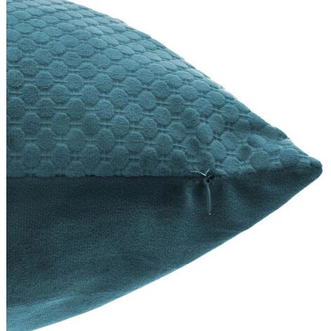 Lot De 2 Coussins En Velours Coloris Bleu Foncé - Longueur 45 X Prondeur 15 X Hauteur 45 Cm -PEGANE- 2 Lot De 2 Coussins En Velours Coloris Bleu Foncé - Longueur 45 X Prondeur 15 X Hauteur 45 Cm -PEGANE- – Image 2