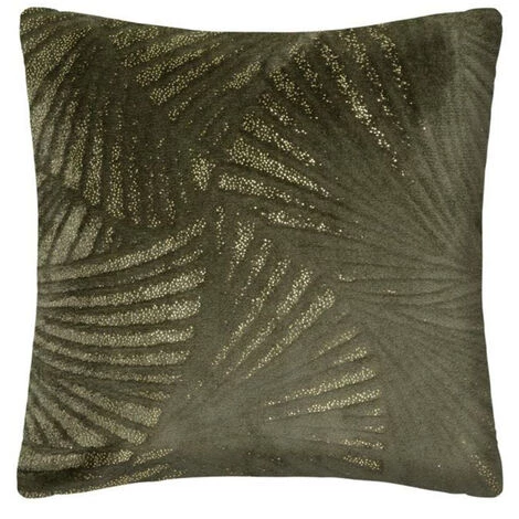 Lot De 2 Coussins Coloris Vert Kaki / Doré En Polyester - Longueur 40 X Profondeur 8 X Hauteur 40 Cm -PEGANE- 1 Lot De 2 Coussins Coloris Vert Kaki / Doré En Polyester - Longueur 40 X Profondeur 8 X Hauteur 40 Cm -PEGANE-