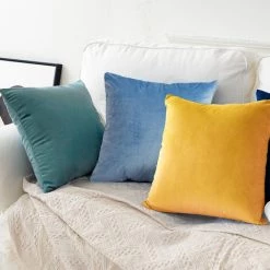 THSINDE Housse De Coussin Extensible En Velours De Haute Qualité, Taie D'oreiller Décorative Pour Canapé, 30*50cm, 2 Pièces -France Coussin et housse de coussin Soldes Boutique 43775874 2