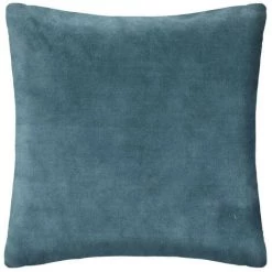 Atmosphera - Coussin Fourrure Bouclée Bleu Orage 45 X 45 Cm - Bleu Orage -France Coussin et housse de coussin Soldes Boutique 43971633 3