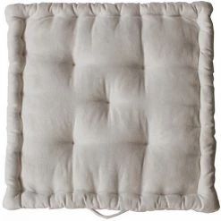 ENJOY HOME Coussin De Sol 40 X 40 X 8 Cm DUNE Coton Recyclé - ECRU -France Coussin et housse de coussin Soldes Boutique 44110934 4