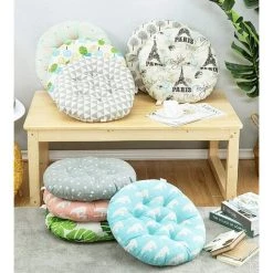 Coussins De Chaise Ronds Rembourrés Pour Chaise De Jardin, Salle à Manger, Chaise De Bureau 40cm Fontainebleau Rose -France Coussin et housse de coussin Soldes Boutique 44394785 4