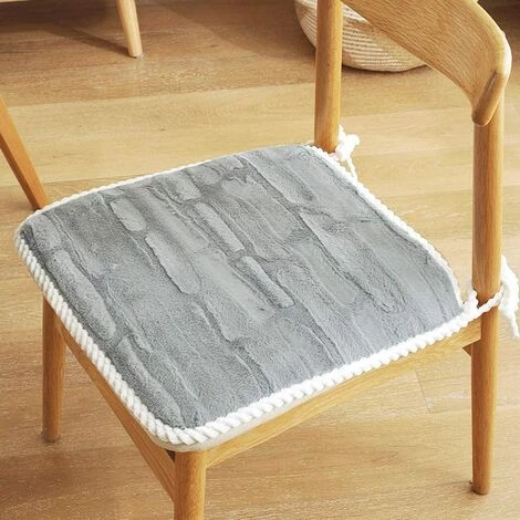 Coussin Chaise,Galette De Chaise Déhoussable Coussins De Chaise Carrés Conçus Avec Des Sangles Antidérapantes Confortables 45*45cm Fontainebleau Gris 1 Coussin Chaise,Galette De Chaise Déhoussable Coussins De Chaise Carrés Conçus Avec Des Sangles Antidérapantes Confortables 45*45cm Fontainebleau Gris