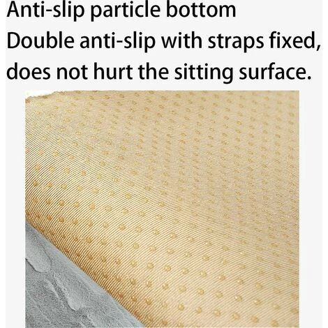 Coussin Chaise,Galette De Chaise Déhoussable Coussins De Chaise Carrés Conçus Avec Des Sangles Antidérapantes Confortables 45*45cm Fontainebleau Gris 2 Coussin Chaise,Galette De Chaise Déhoussable Coussins De Chaise Carrés Conçus Avec Des Sangles Antidérapantes Confortables 45*45cm Fontainebleau Gris – Image 2