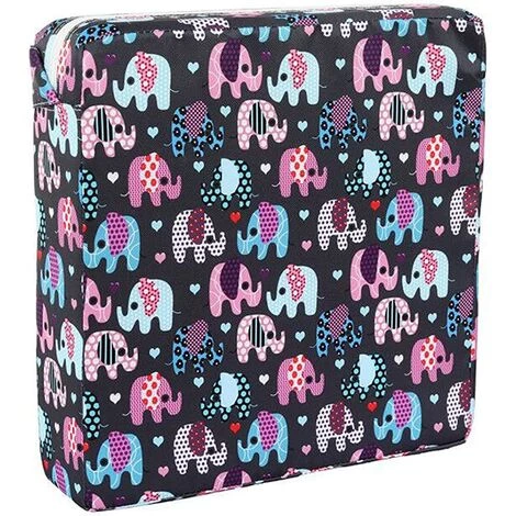 ALMI Coussin Rehausseur Chaise Enfant Chaise Haute Cuisine Coussin Chaise Haute Bebe Portable De Siège D'appoint Pour Tout-petit Avec Sangles Pour Chaise De Salle à Manger Éléphant Noir 1 ALMI Coussin Rehausseur Chaise Enfant Chaise Haute Cuisine Coussin Chaise Haute Bebe Portable De Siège D'appoint Pour Tout-petit Avec Sangles Pour Chaise De Salle à Manger Éléphant Noir