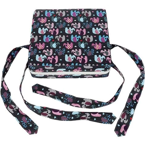 ALMI Coussin Rehausseur Chaise Enfant Chaise Haute Cuisine Coussin Chaise Haute Bebe Portable De Siège D'appoint Pour Tout-petit Avec Sangles Pour Chaise De Salle à Manger Éléphant Noir 2 ALMI Coussin Rehausseur Chaise Enfant Chaise Haute Cuisine Coussin Chaise Haute Bebe Portable De Siège D'appoint Pour Tout-petit Avec Sangles Pour Chaise De Salle à Manger Éléphant Noir – Image 2