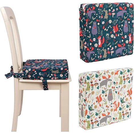 ALMI Coussin Rehausseur Chaise Enfant Chaise Haute Cuisine Coussin Chaise Haute Bebe Portable De Siège D'appoint Pour Tout-petit Avec Sangles Pour Chaise De Salle à Manger Éléphant Noir 5 ALMI Coussin Rehausseur Chaise Enfant Chaise Haute Cuisine Coussin Chaise Haute Bebe Portable De Siège D'appoint Pour Tout-petit Avec Sangles Pour Chaise De Salle à Manger Éléphant Noir – Image 5