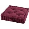 Paris Prix - Coussin De Sol Déco "panama" 45x45cm Bordeaux