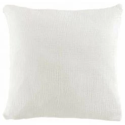 Paris Prix - Coussin Déco Uni "angelia" 40x40cm Blanc
