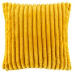 Paris Prix - Housse De Coussin Unie "kalie" 40x40cm Jaune