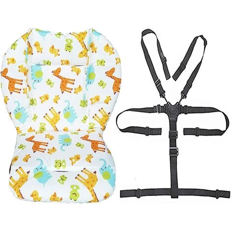 ALMI Coussin Doublure De Siège Pour Poussette/chaise Haute Pour Bébé Tapis De Protection Pour Siège Sangles Pour Chaise Haute Et Résistantes (harnais à 5 Points) 1 Costume (Animal) 1 ALMI Coussin Doublure De Siège Pour Poussette/chaise Haute Pour Bébé Tapis De Protection Pour Siège Sangles Pour Chaise Haute Et Résistantes (harnais à 5 Points) 1 Costume (Animal)
