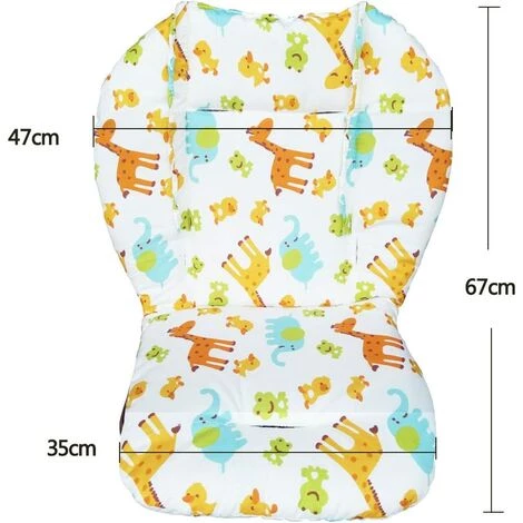 ALMI Coussin Doublure De Siège Pour Poussette/chaise Haute Pour Bébé Tapis De Protection Pour Siège Sangles Pour Chaise Haute Et Résistantes (harnais à 5 Points) 1 Costume (Animal) 3 ALMI Coussin Doublure De Siège Pour Poussette/chaise Haute Pour Bébé Tapis De Protection Pour Siège Sangles Pour Chaise Haute Et Résistantes (harnais à 5 Points) 1 Costume (Animal) – Image 3