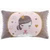 Paris Prix - Coussin Enfant "petite Princesse" 30x50cm Rose