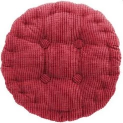 TANABATA Coussin De Chaise Ronde Epais Galette De Chaise Ronde Rembourré Coussin D'assise Maison Jardin Salle à Manger 40cm Rouge Foncé -France Coussin et housse de coussin Soldes Boutique 44748160 3