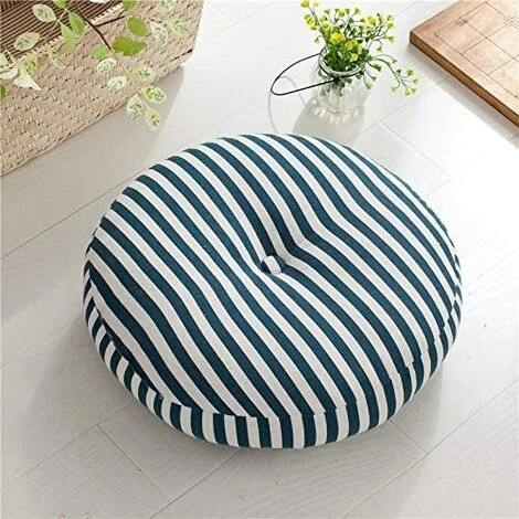 TANABATA Rond Coussin Siège, Coussin Coton Lin Tatami, Coussins Chaise épais Moelleux Pour Coussins De Chaise De Bureau, Coussin D'extérieur Amovible Et Lavable Pour Intérieur,Bluewhite,40cm(16inch) 1 TANABATA Rond Coussin Siège, Coussin Coton Lin Tatami, Coussins Chaise épais Moelleux Pour Coussins De Chaise De Bureau, Coussin D'extérieur Amovible Et Lavable Pour Intérieur,Bluewhite,40cm(16inch)