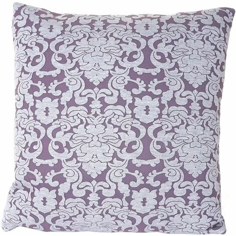 DéCOSHOP26 Coussin Violet Style Baroque 45x45 Cm Déhoussable - Violete 1 DéCOSHOP26 Coussin Violet Style Baroque 45x45 Cm Déhoussable - Violete