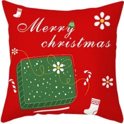 SUN FLOWERES 4Pcs Coussin De NoëL Pour DéCoration De NoëL Taie D'oreiller Pour CanapéS Housse De Coussin Pour Canapé Housse Coussin NoëL Coussin Taie D'oreiller De NoëL Ensemble 45 X 45 Cm -France Coussin et housse de coussin Soldes Boutique 44833739 4