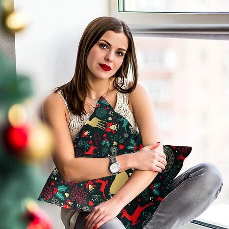 SUN FLOWER Taie Oreiller Noël, 4pcs Taie D'oreiller Noël, 45x45cm Housse De Coussin Decoration Fermeture Éclair Cachée, Taie D'oreiller Noël Pour Canapé Lit Voiture, Sans Oreiller(2) 4 SUN FLOWER Taie Oreiller Noël, 4pcs Taie D'oreiller Noël, 45x45cm Housse De Coussin Decoration Fermeture Éclair Cachée, Taie D'oreiller Noël Pour Canapé Lit Voiture, Sans Oreiller(2) – Image 4